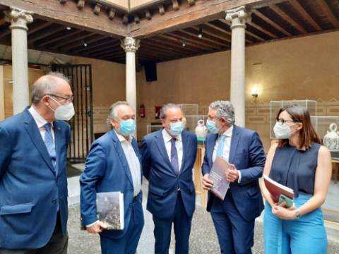 Otra imagen de la recepción en la Diputación